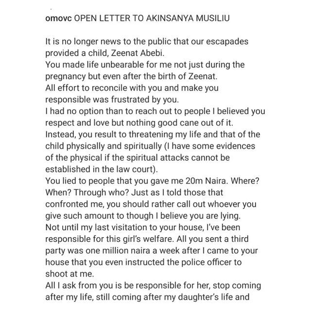 If Anything Happens To Me, Hold Tinubu's Boy Responsible - MC Oluomo Baby Mama Cries Out