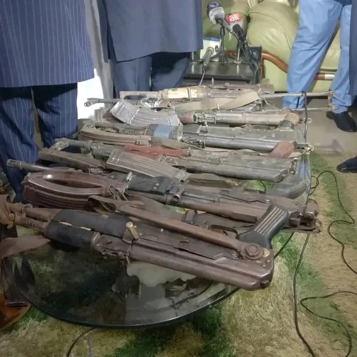 Seven Repentant Bandits Surrender Arms to Security Forces in Plateau
