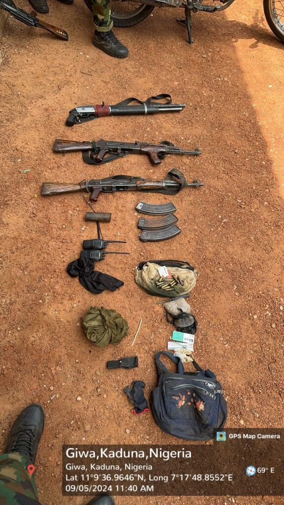 Troops N£utralize T£rrorists in Kaduna, Seize Arms, and Dismantle Administrative Hideouts