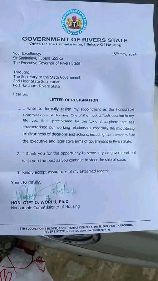 Two pro-Wike Commissioners Resigns From Fubara’s Cabinet, Cite Toxicity 2 Two pro-Wike Commissioners Resigns From Fubara’s Cabinet, Cite Toxicity