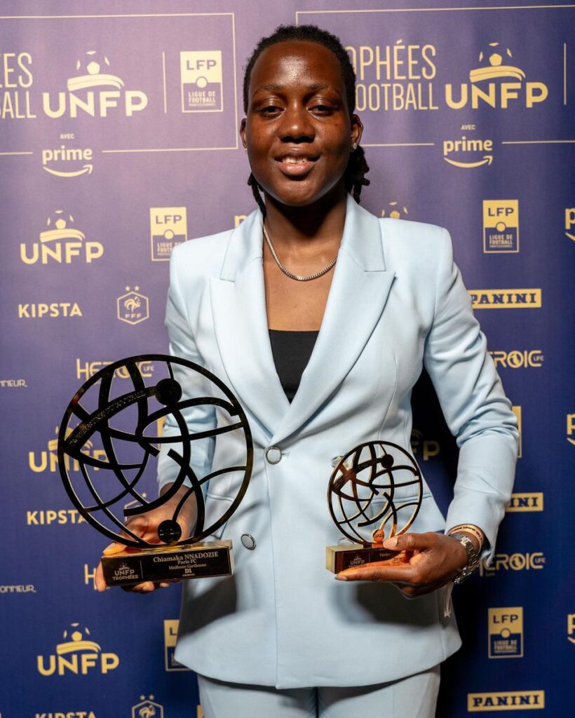 Super Falcon's Chiamaka Nnadozie becomes 1st African to win best goalkeeper in France