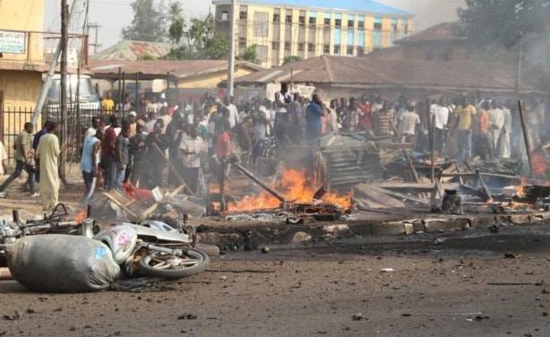 Suicide bomber suspected to be linked with Boko Haram unleashed terror at a bustling fish market in Konduga Local Government Kills 10